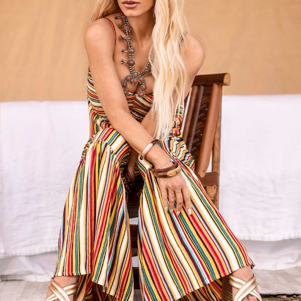 Jessica Simpson | Ronan Jumpsuit in Torrid Stripe NWT - Picture 4 of 4